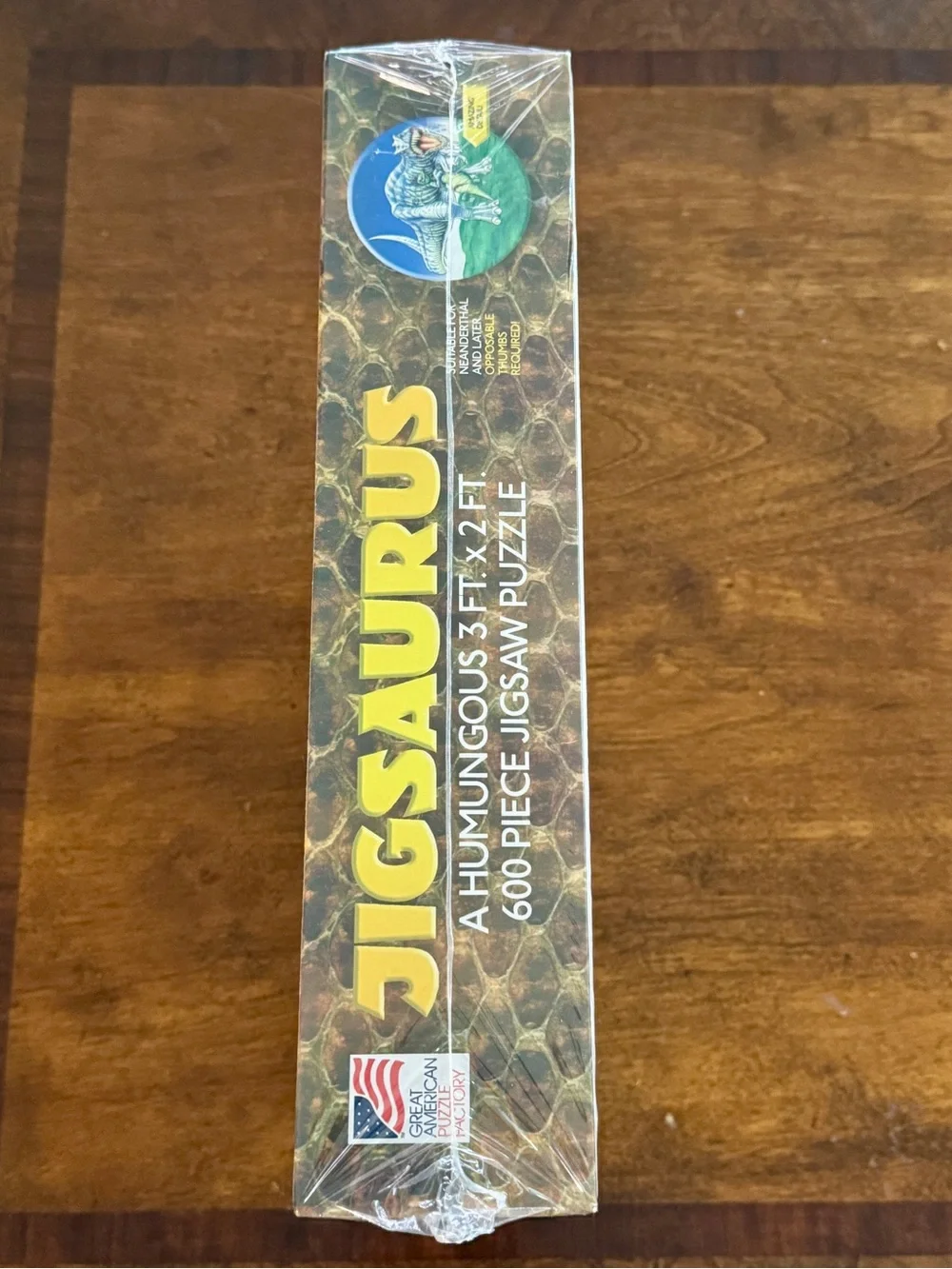 NWT Jigsaurus Map of Prehistoric Creatures by the Great American Puzzle Factory